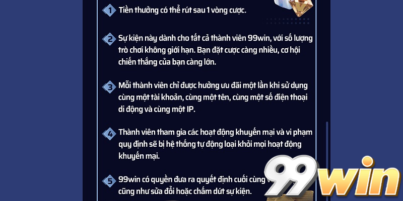 Điều khoản và điều kiện về chương trình khuyến mãi