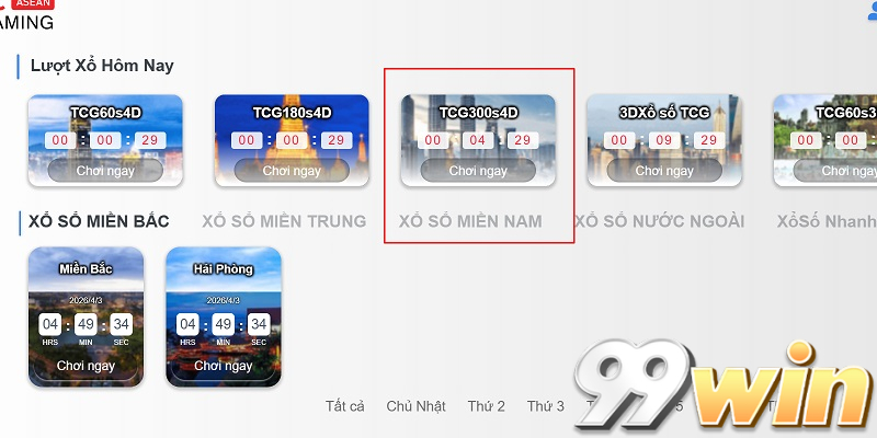 Xổ số Miền Nam 99win: Cơ hội đổi đời từ tỷ lệ 1 ăn 99