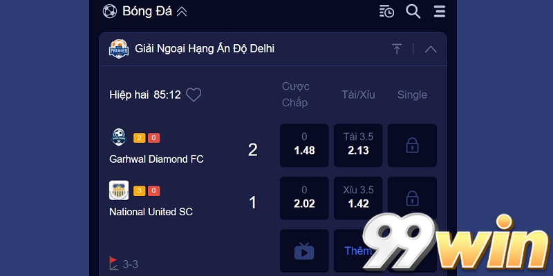 Kèo Tài Xỉu 99win: Cược Thể Thao hấp dẫn, tối ưu lợi nhuận